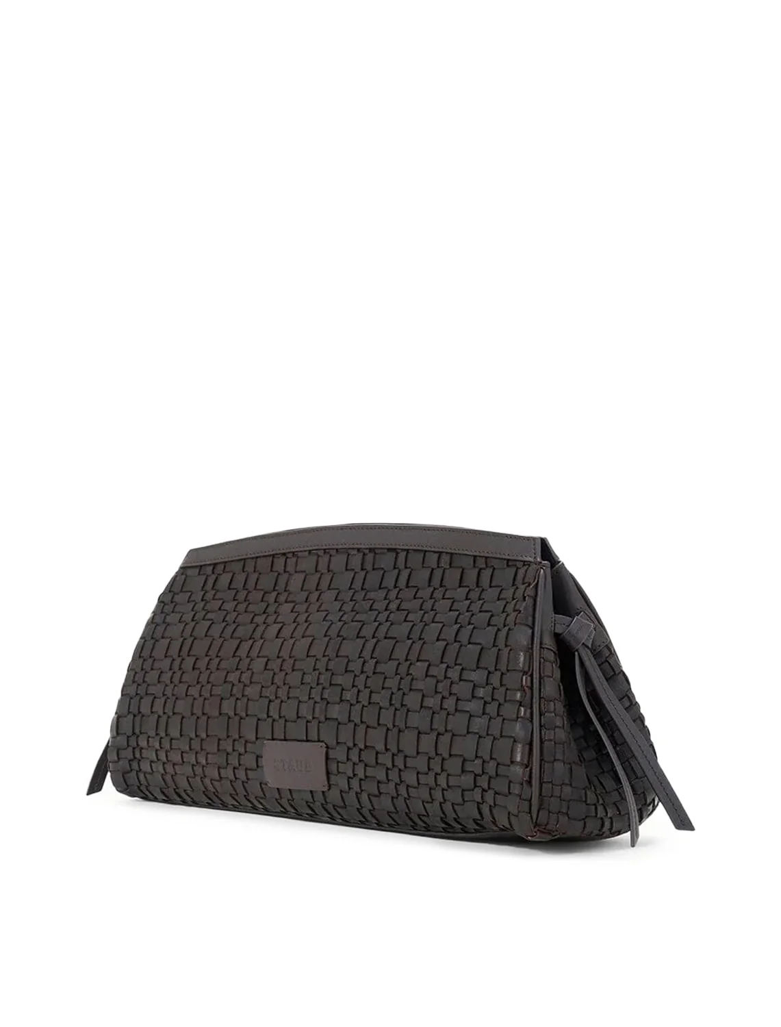 maude soft clutch in espresso woven - Image 3