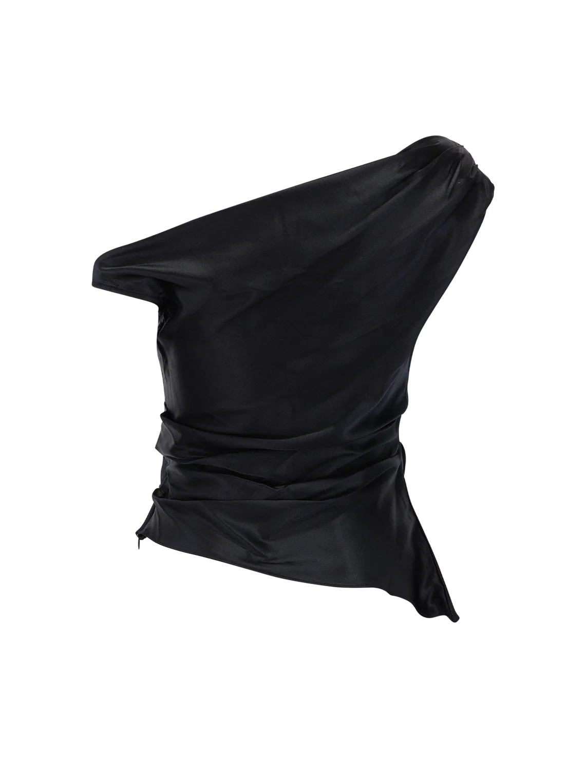 phare silk top in black - Image 3