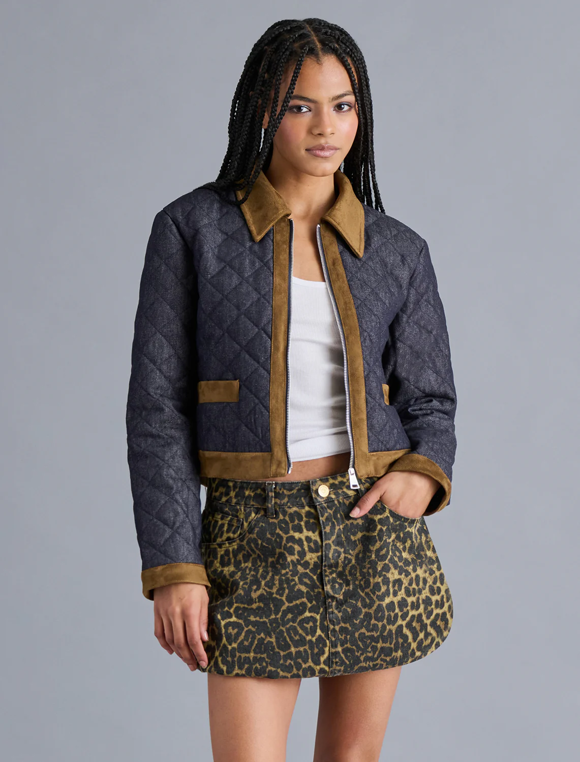 agatha jacket in dark indigo - Image 2