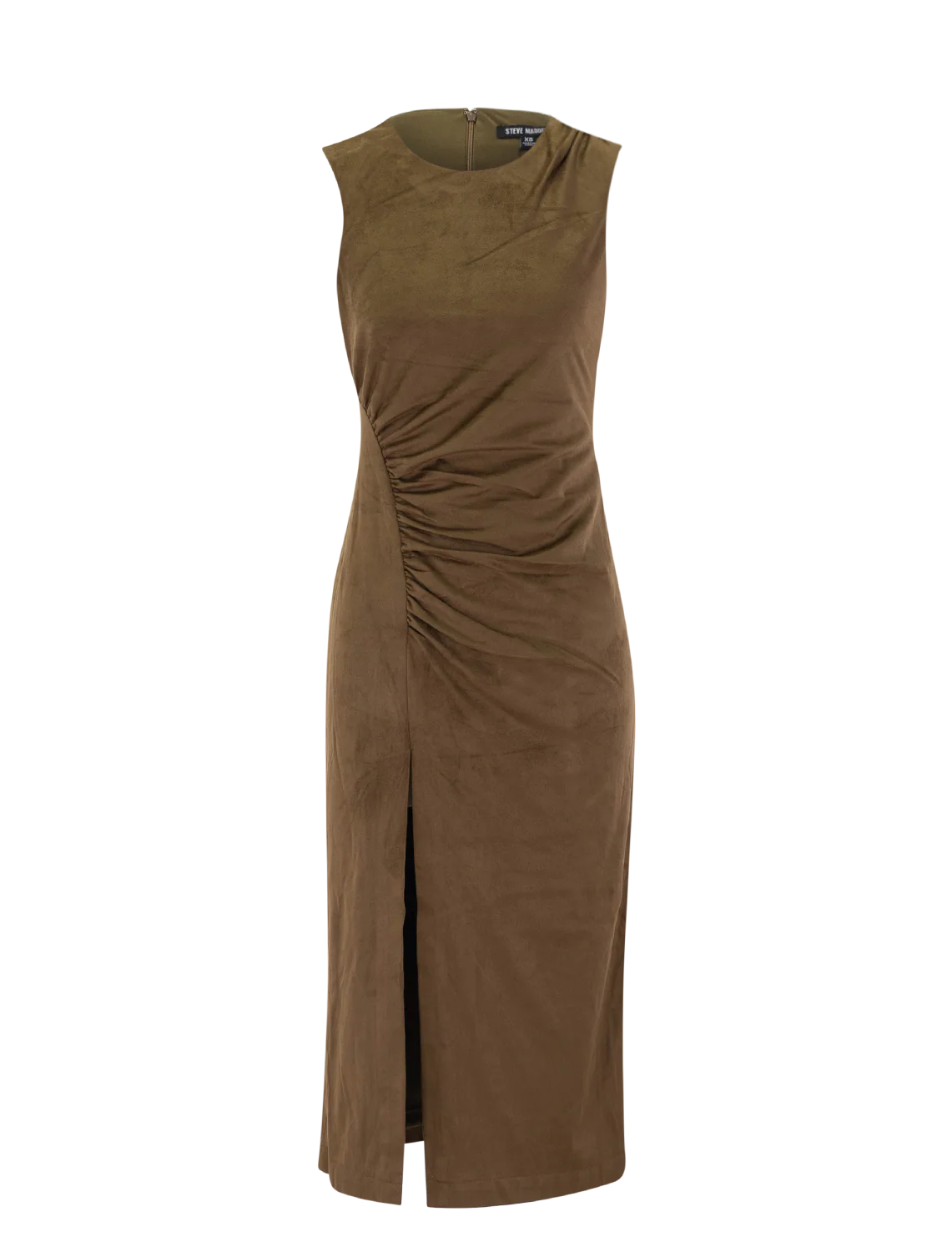 keegan chestnut faux suede dress