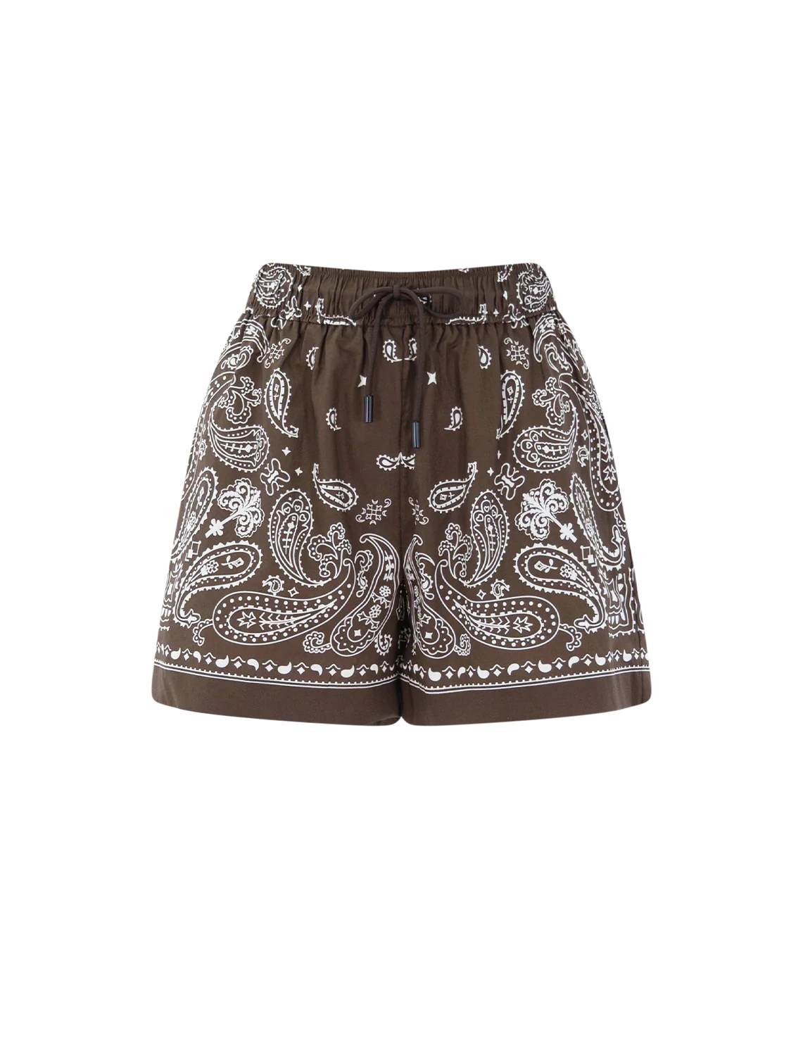 bahia shorts in chocolate bandana