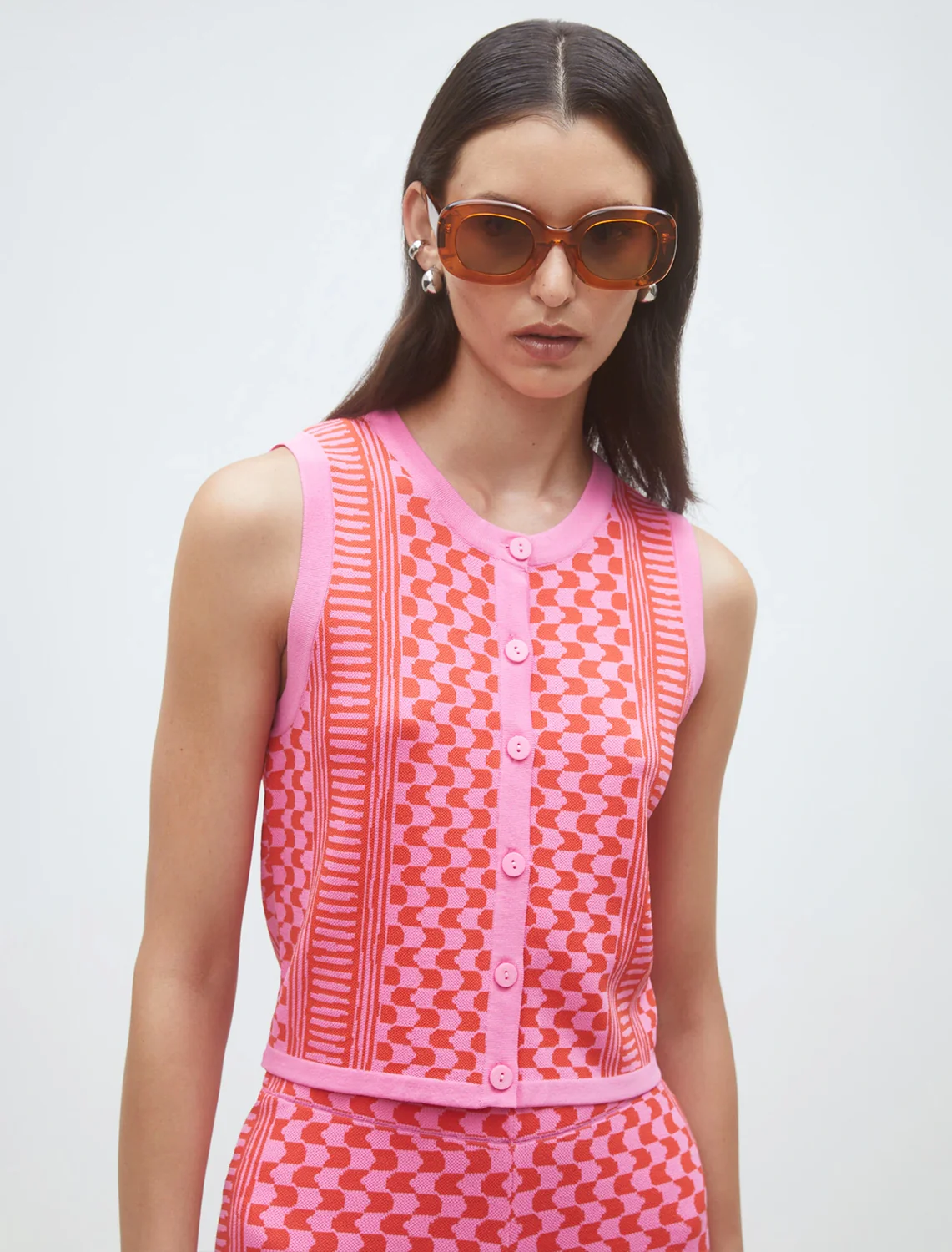 gablesi knit top in rose - Image 2