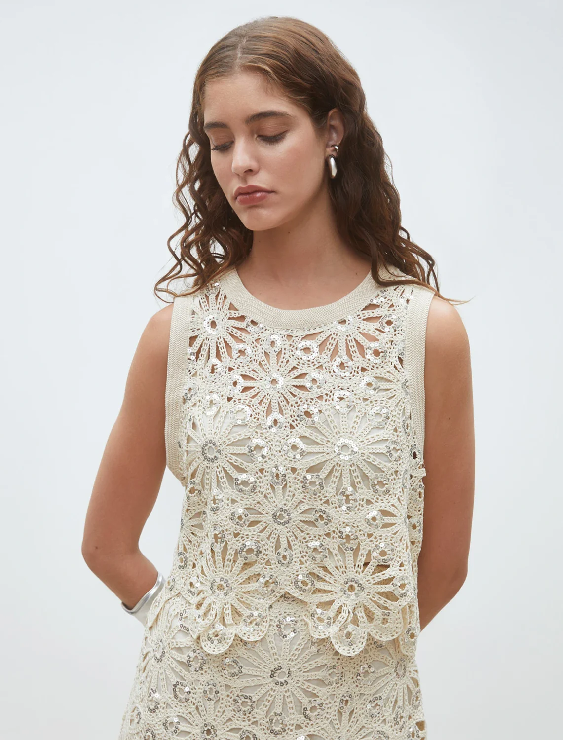 lois top in beige - Image 2