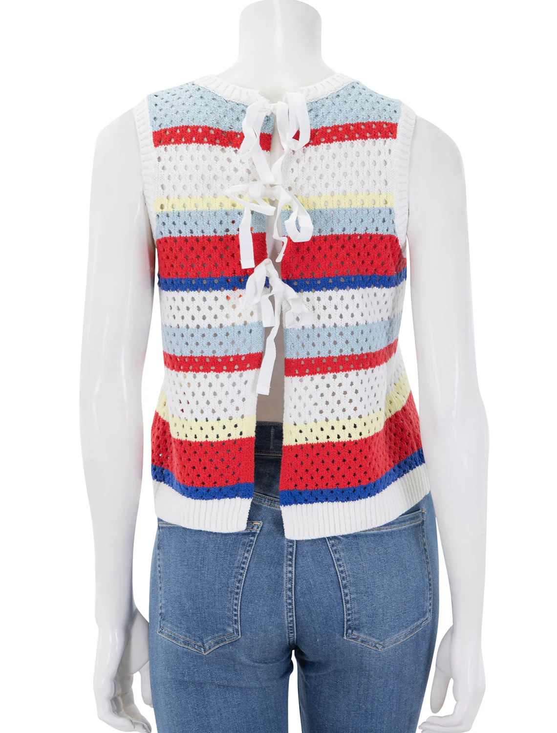 tie back stripe tank sweater - Image 5