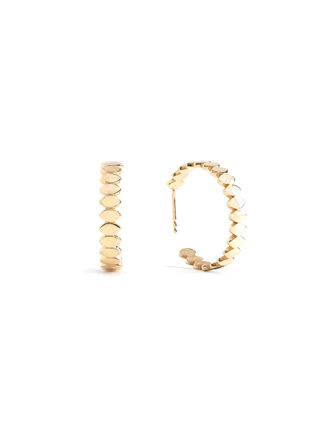 pure marquise medium hoops