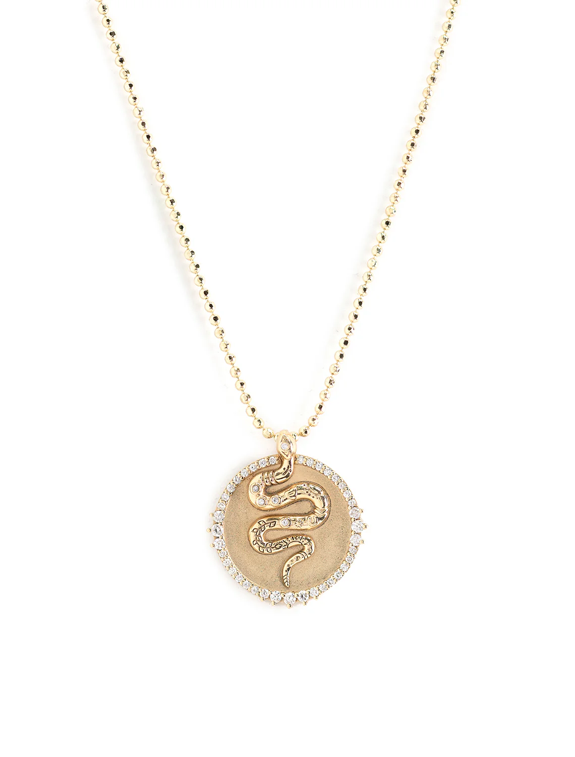 snake coin charm on heavy bolita