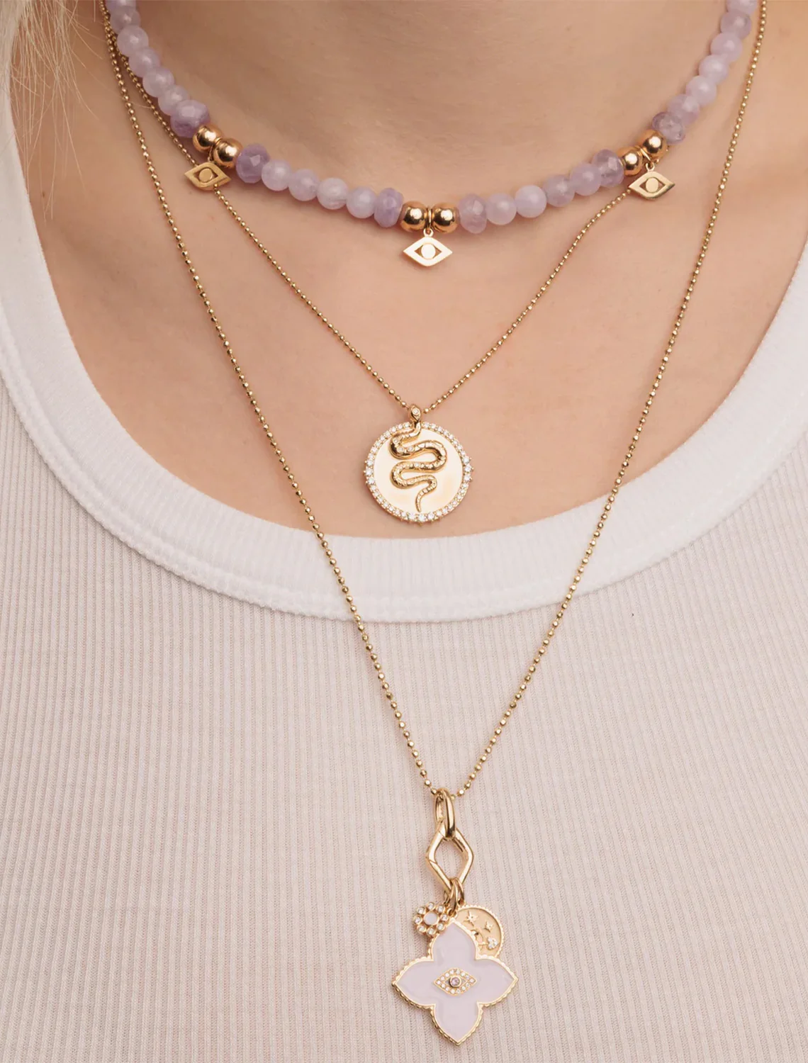 snake coin charm on heavy bolita - Image 2