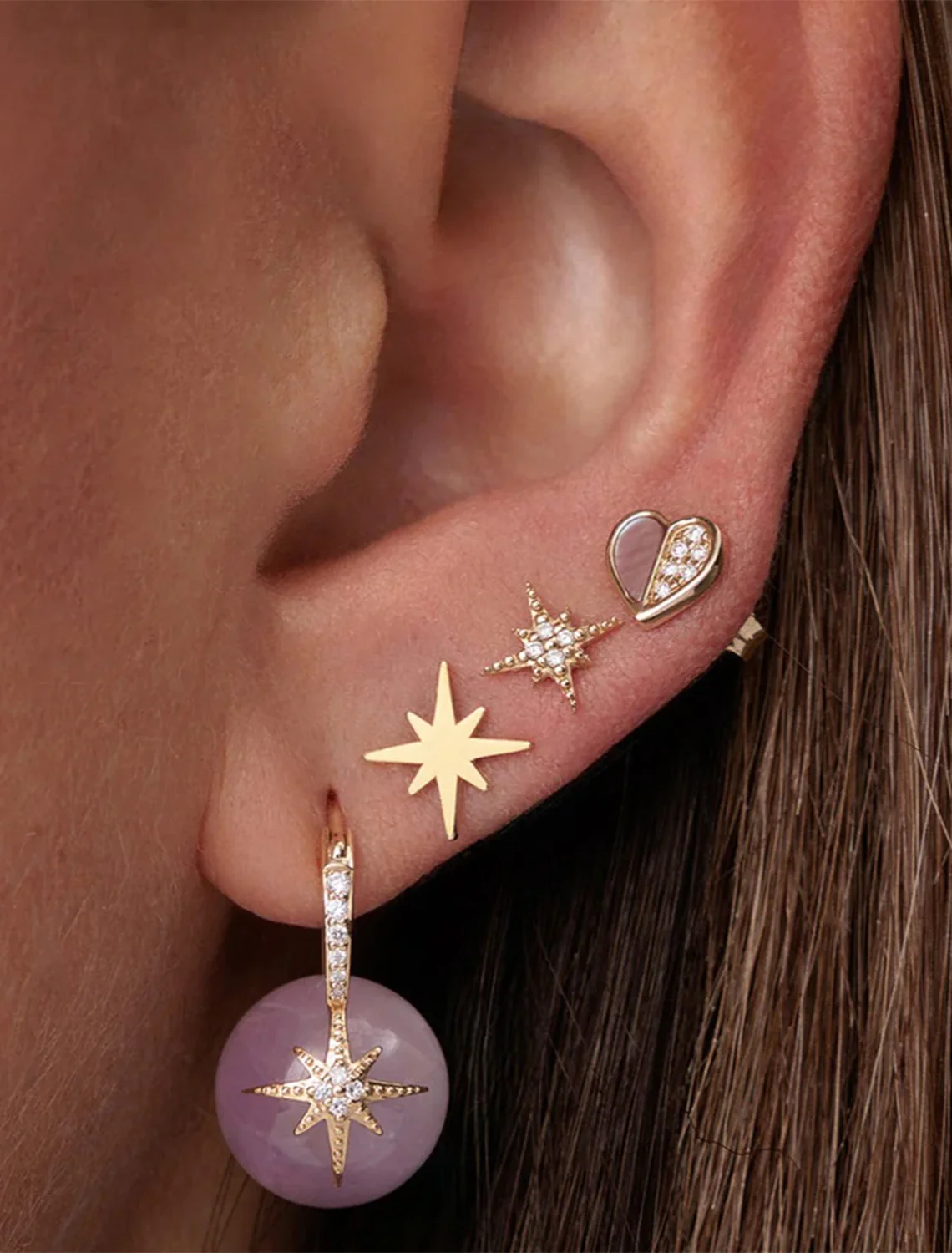 tiny pure starbust studs - Image 2