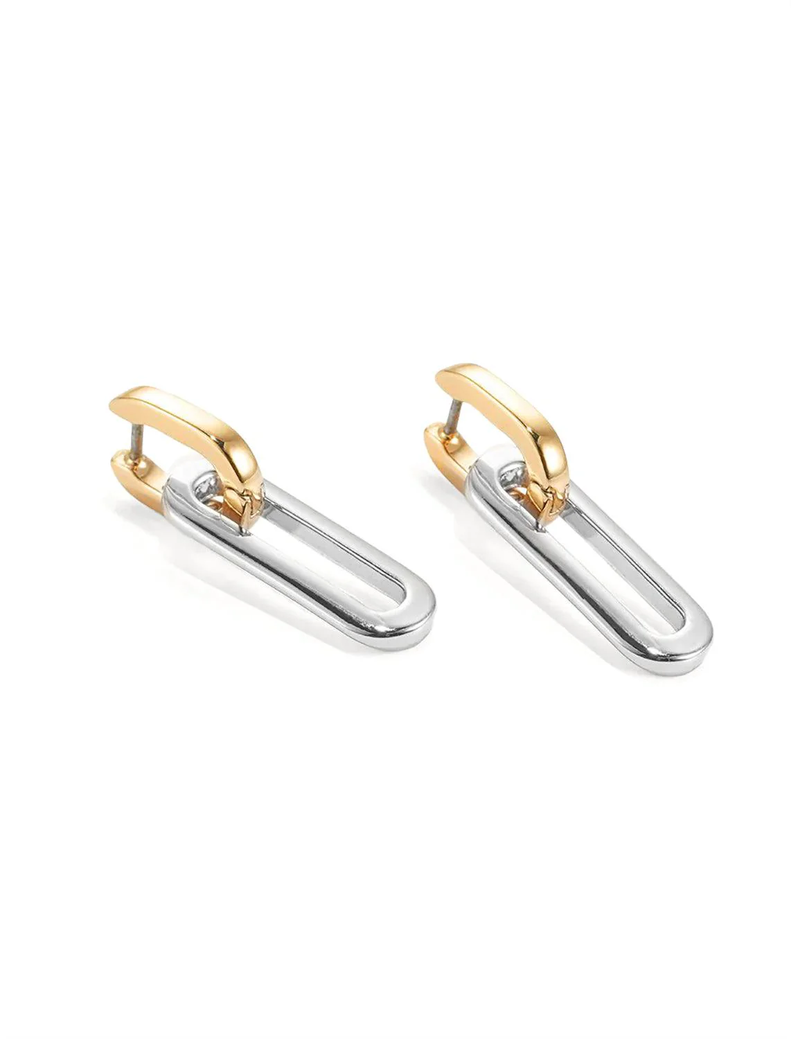 teeni detachable link earrings in two tone - Image 3
