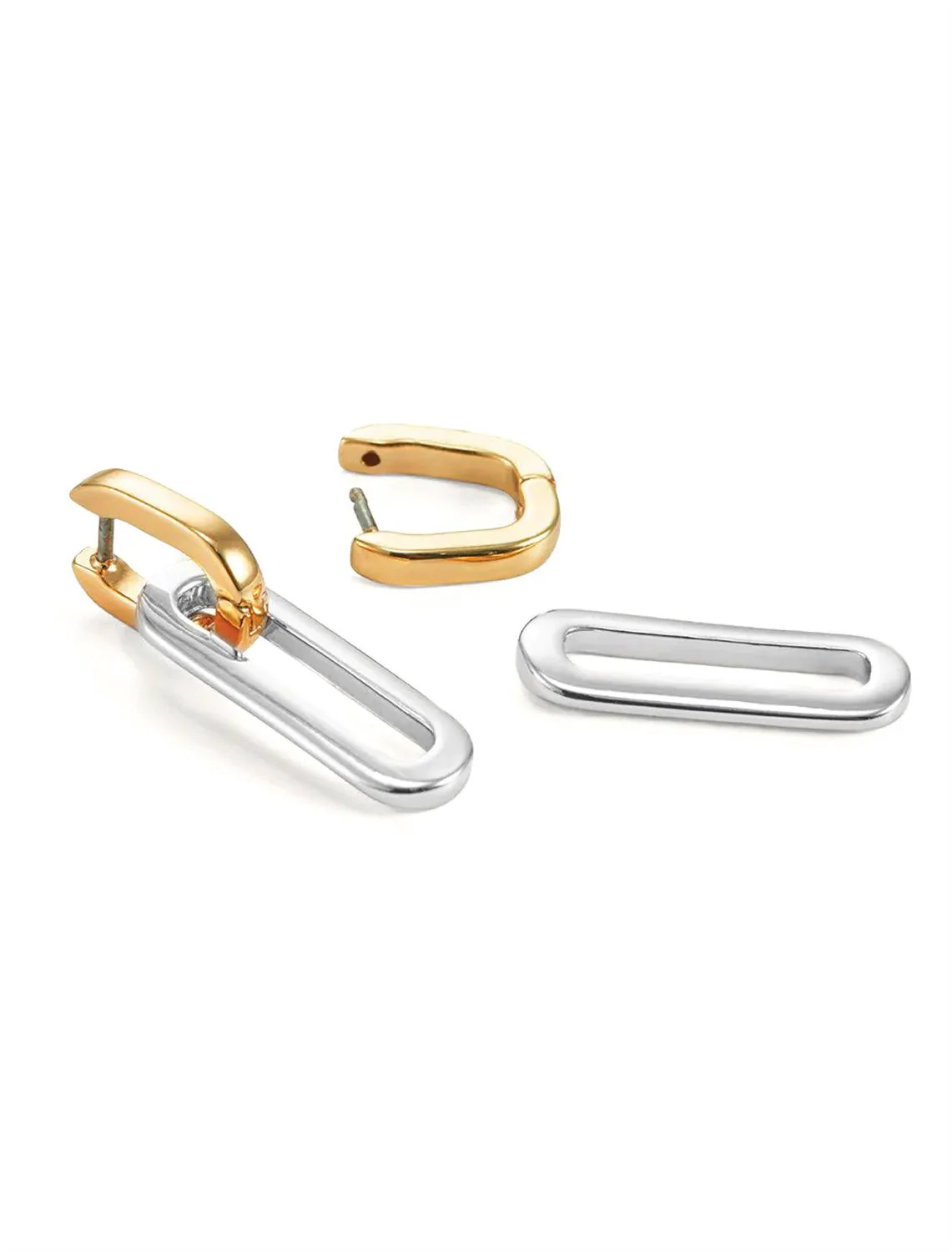 teeni detachable link earrings in two tone - Image 4