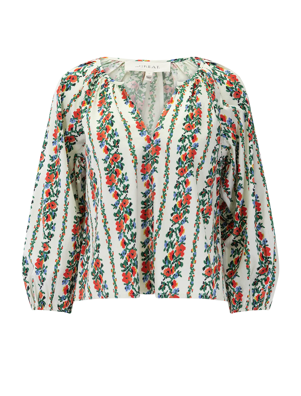 the chariot top in tapestry floral