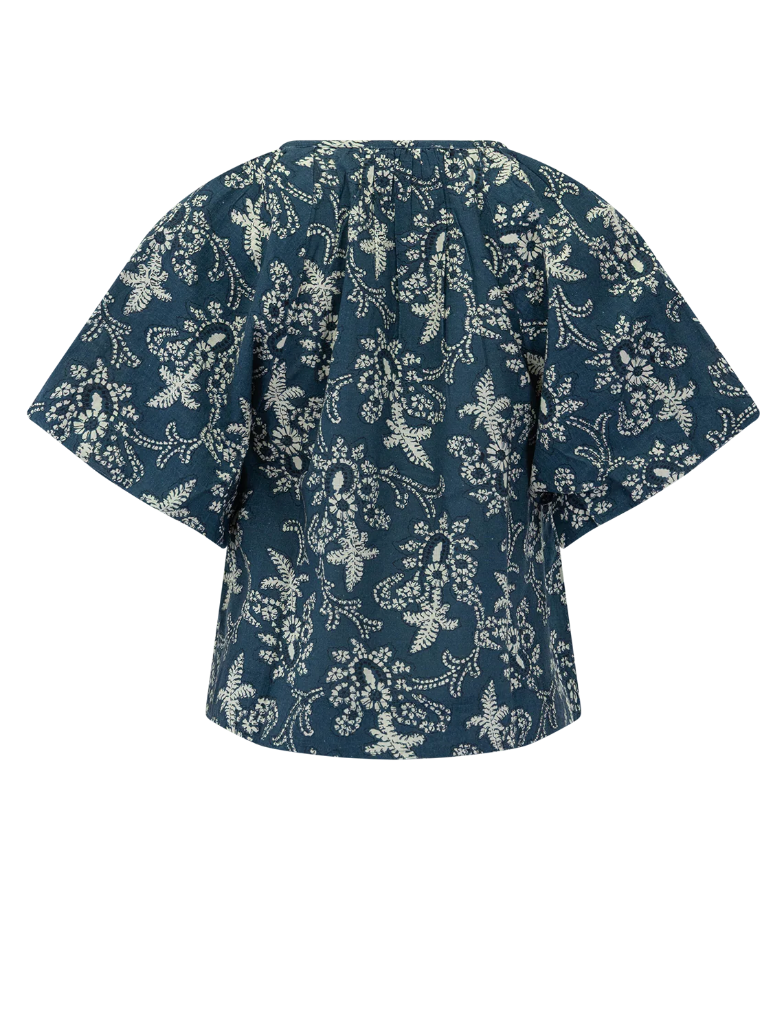 the blyte top in indigo bandana print - Image 3