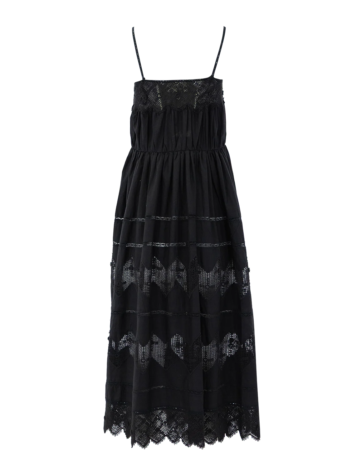 the rosette crochet dress in black - Image 3