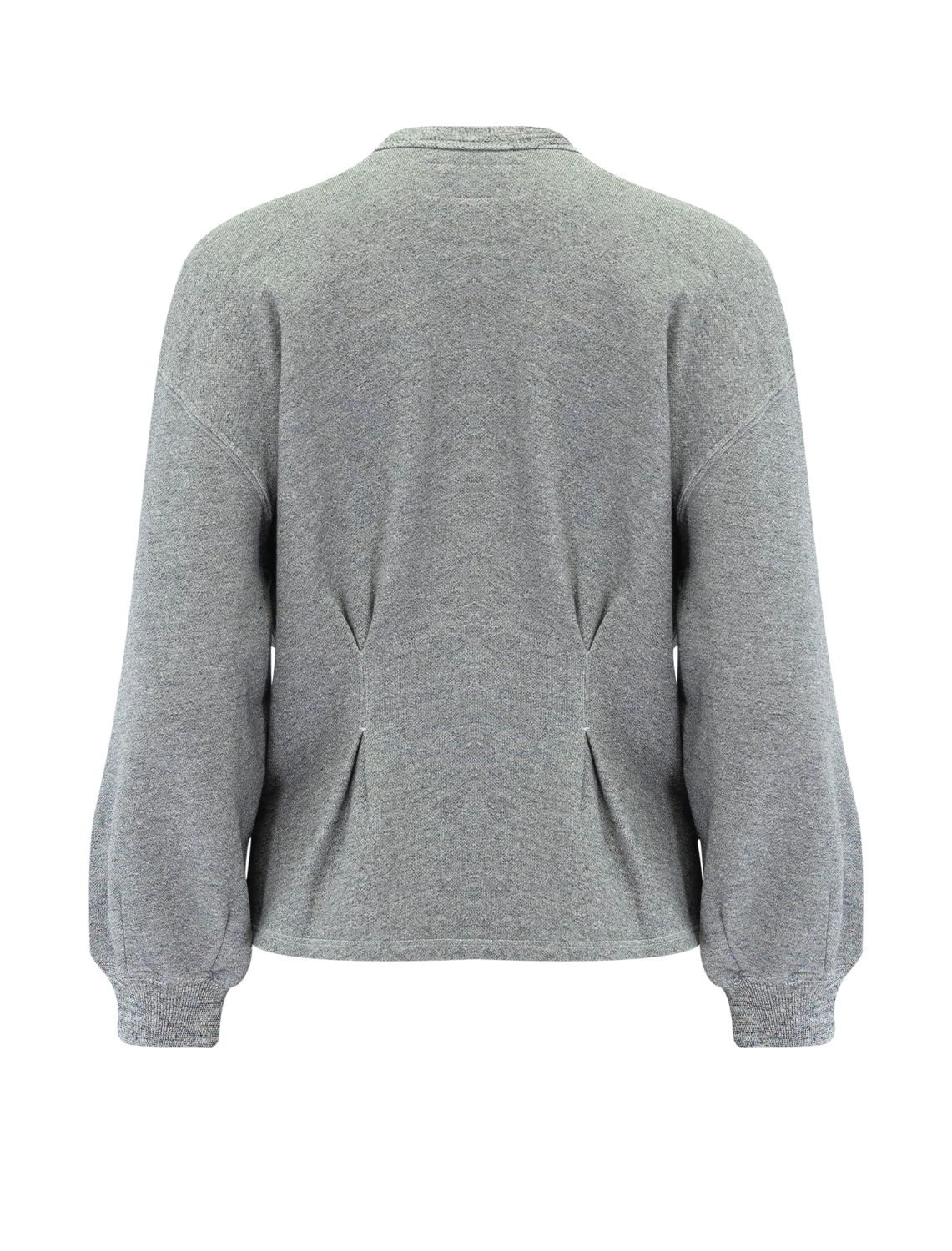 the slouchy corset sweatshirt in varsity grey - Image 2