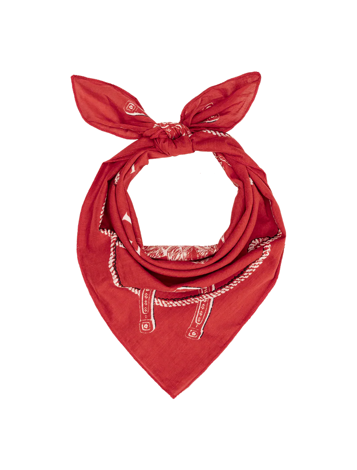 the stetson western bandana in red - Image 3
