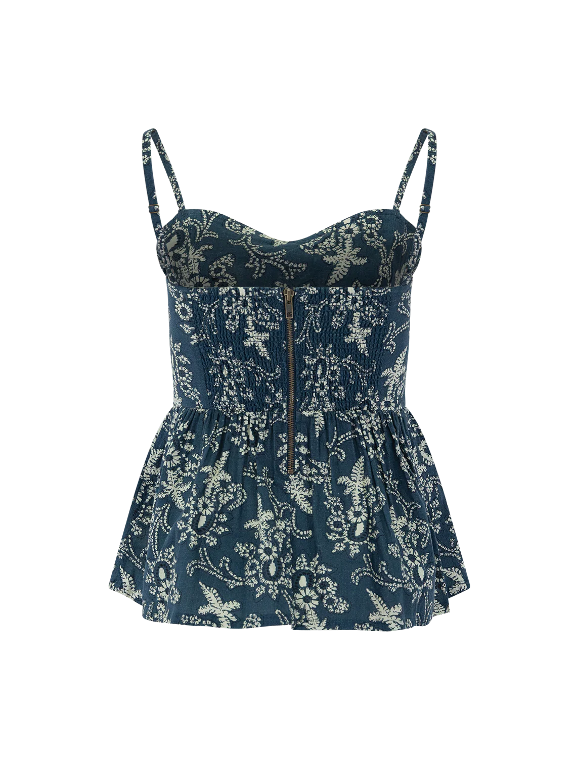 the verse top in indigo bandana print - Image 3