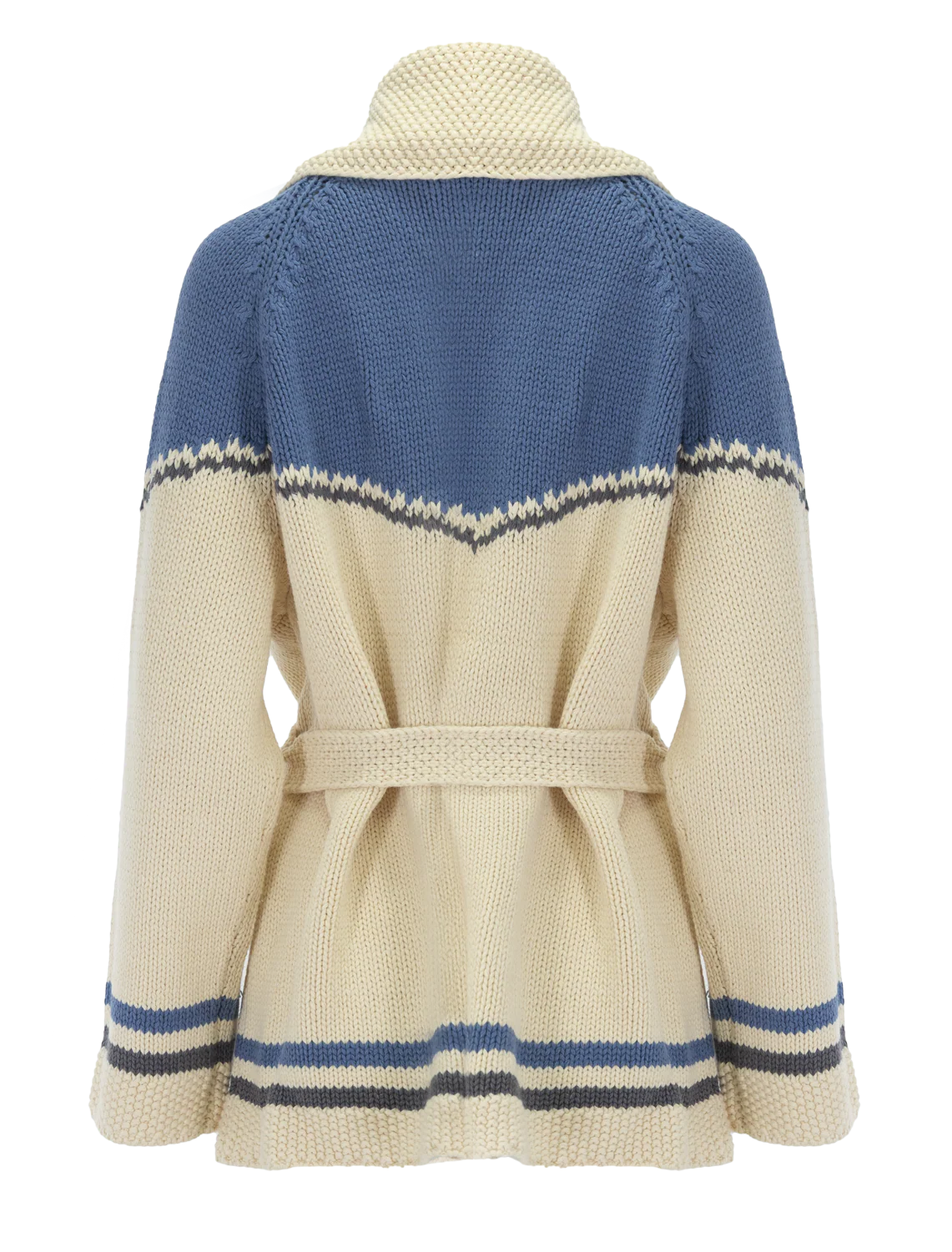 the western riding cardigan in robin blue - Image 3