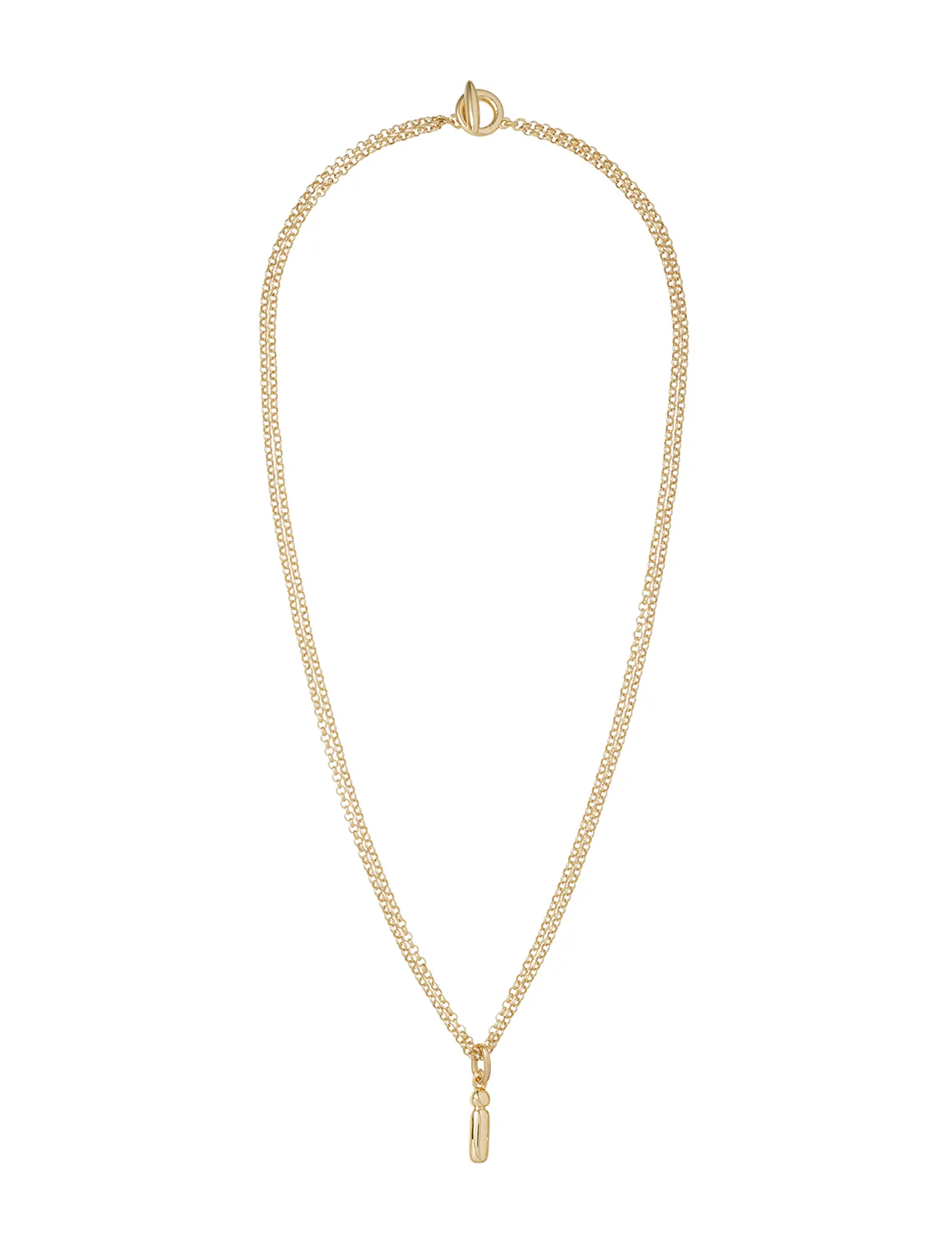 the puffy initial necklace | i