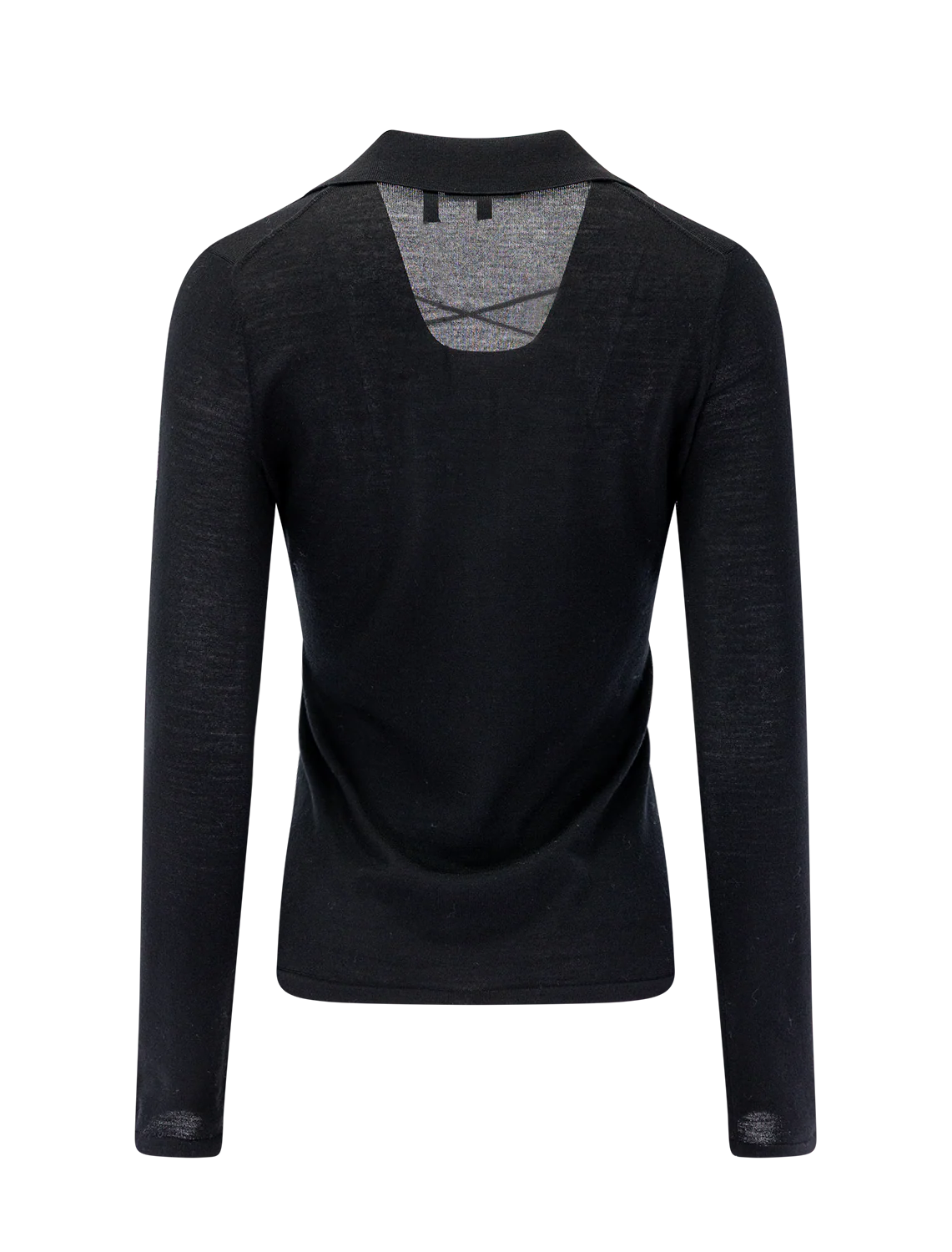 drawstring pullover in black - Image 3