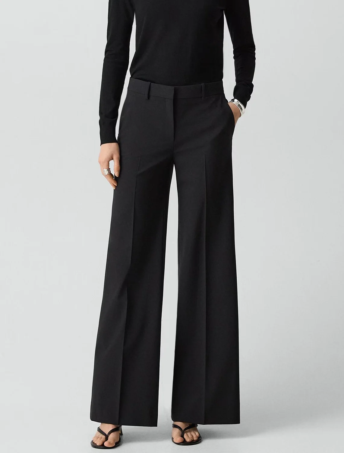 fluid flare pant in black - Image 2