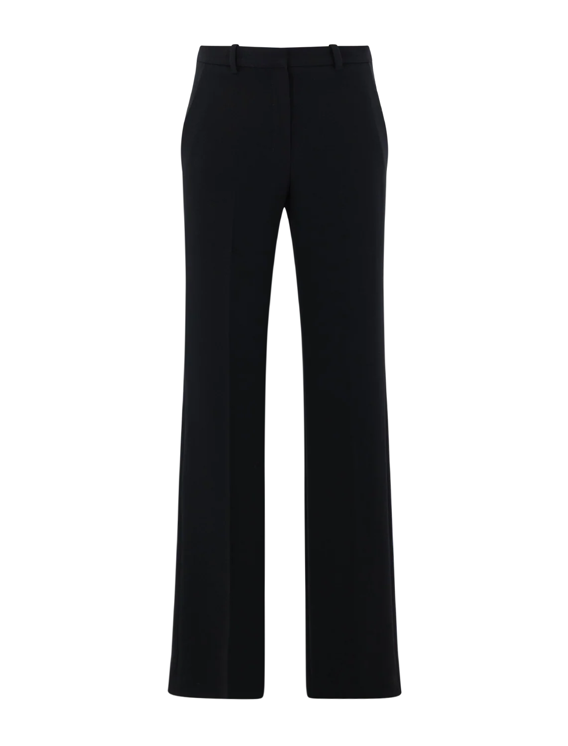 slim fit trouser in black admiral crepe