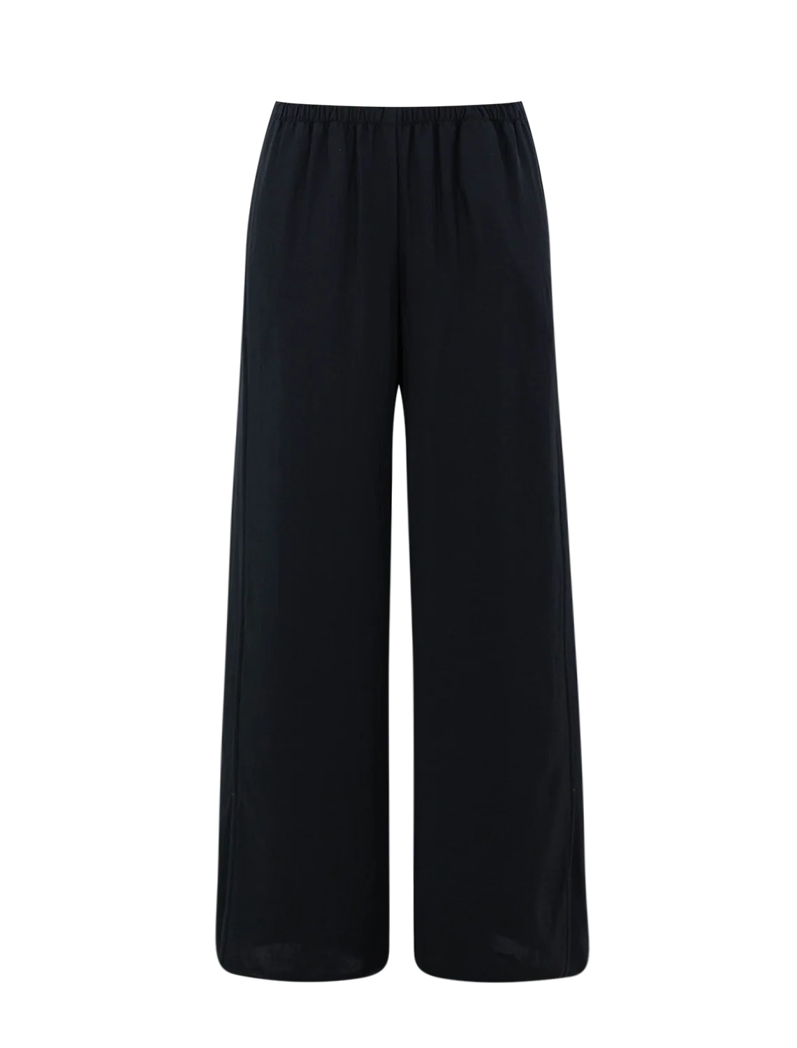 slit pull-on pant in black