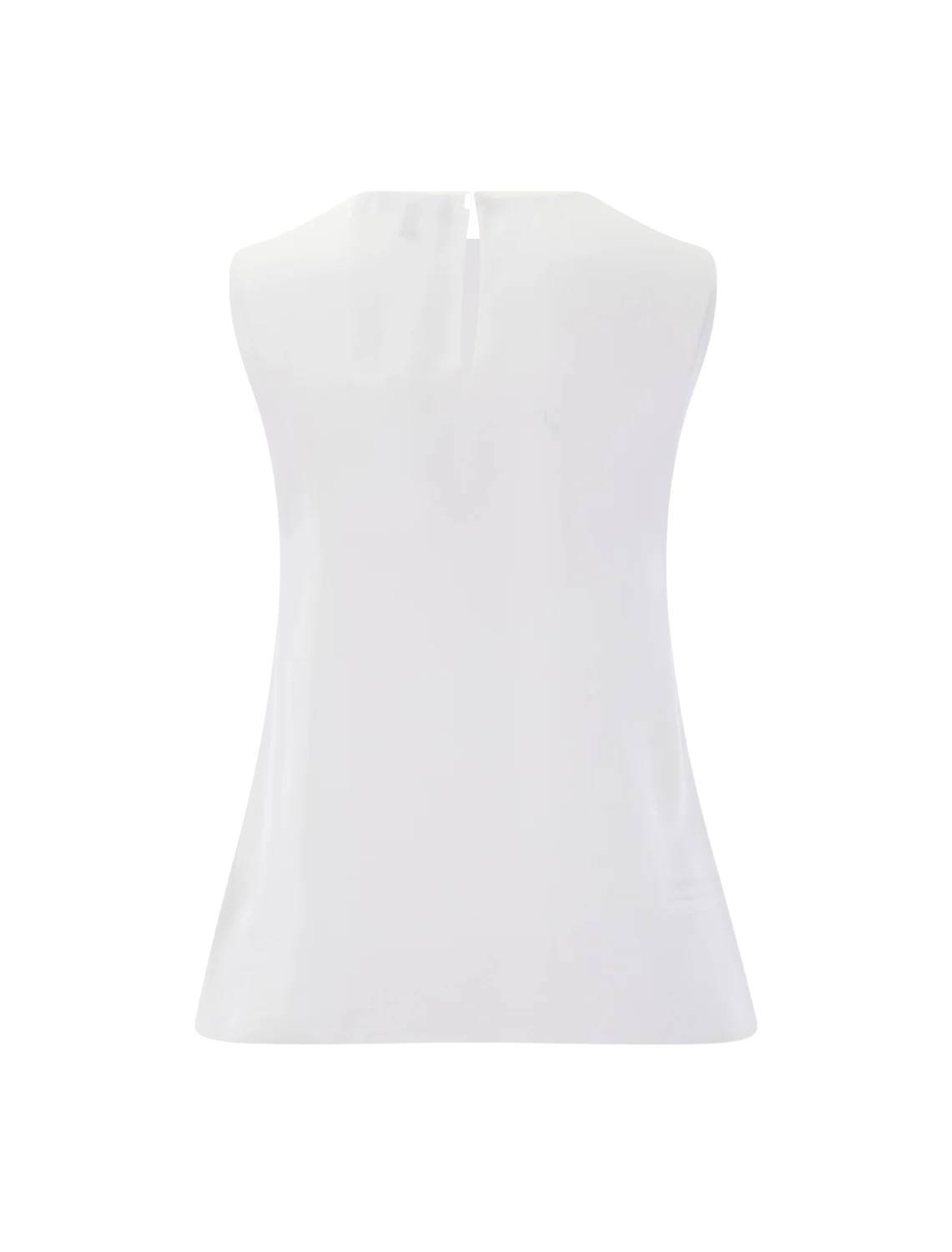 the sleeveless shell in ivory - Image 3