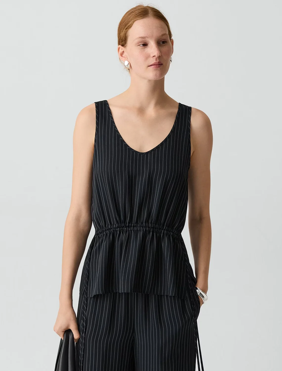 tie easy tank in black - Image 2