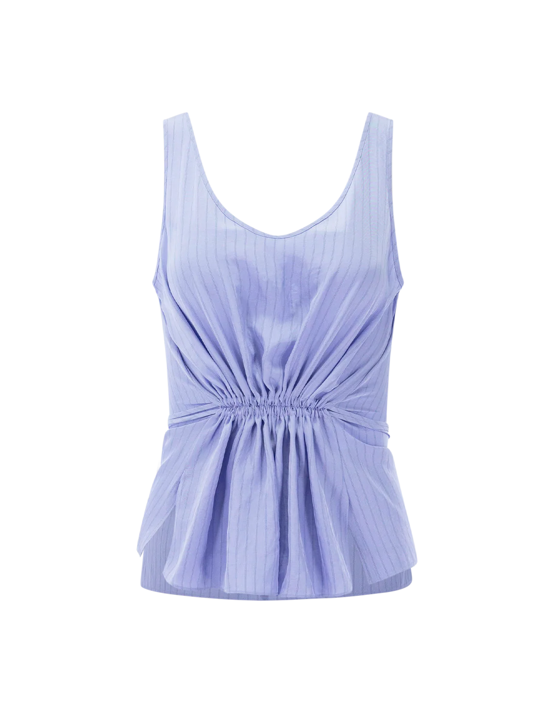 tie easy tank in lavender stripe