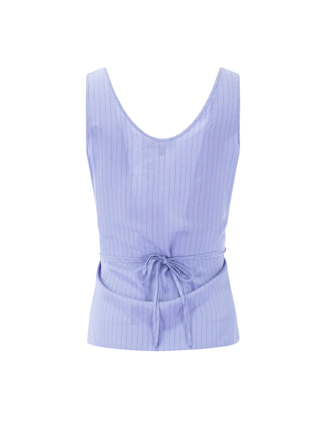 tie easy tank in lavender stripe - Image 3