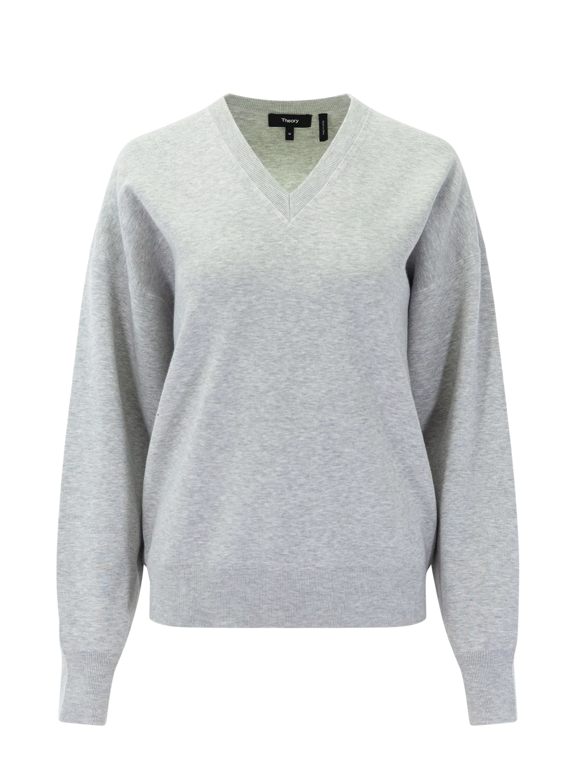 v-neck sweatshirt in gravity melange