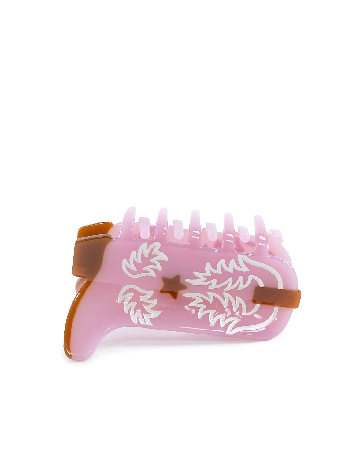 cowboy boot hair claw in mauve - Image 2