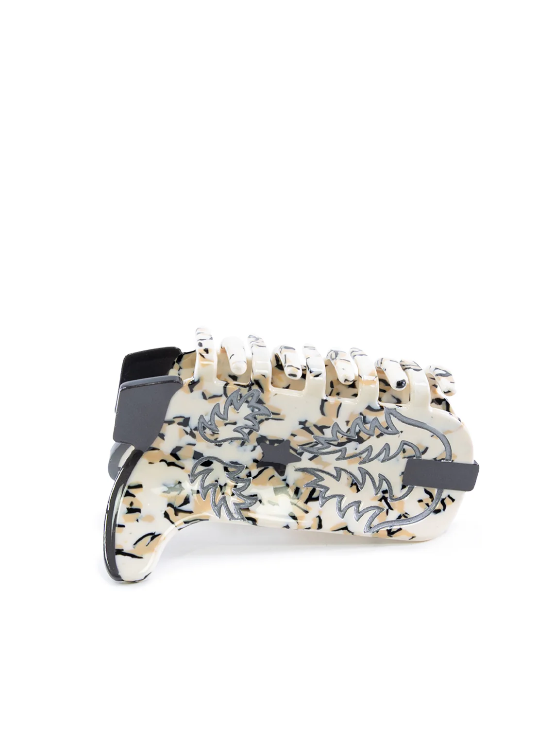 cowboy boots hair claw in cookie n cream - Image 2