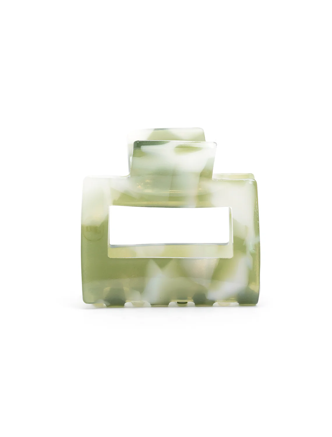 eco kylie hair clip in olive pearl - Image 3