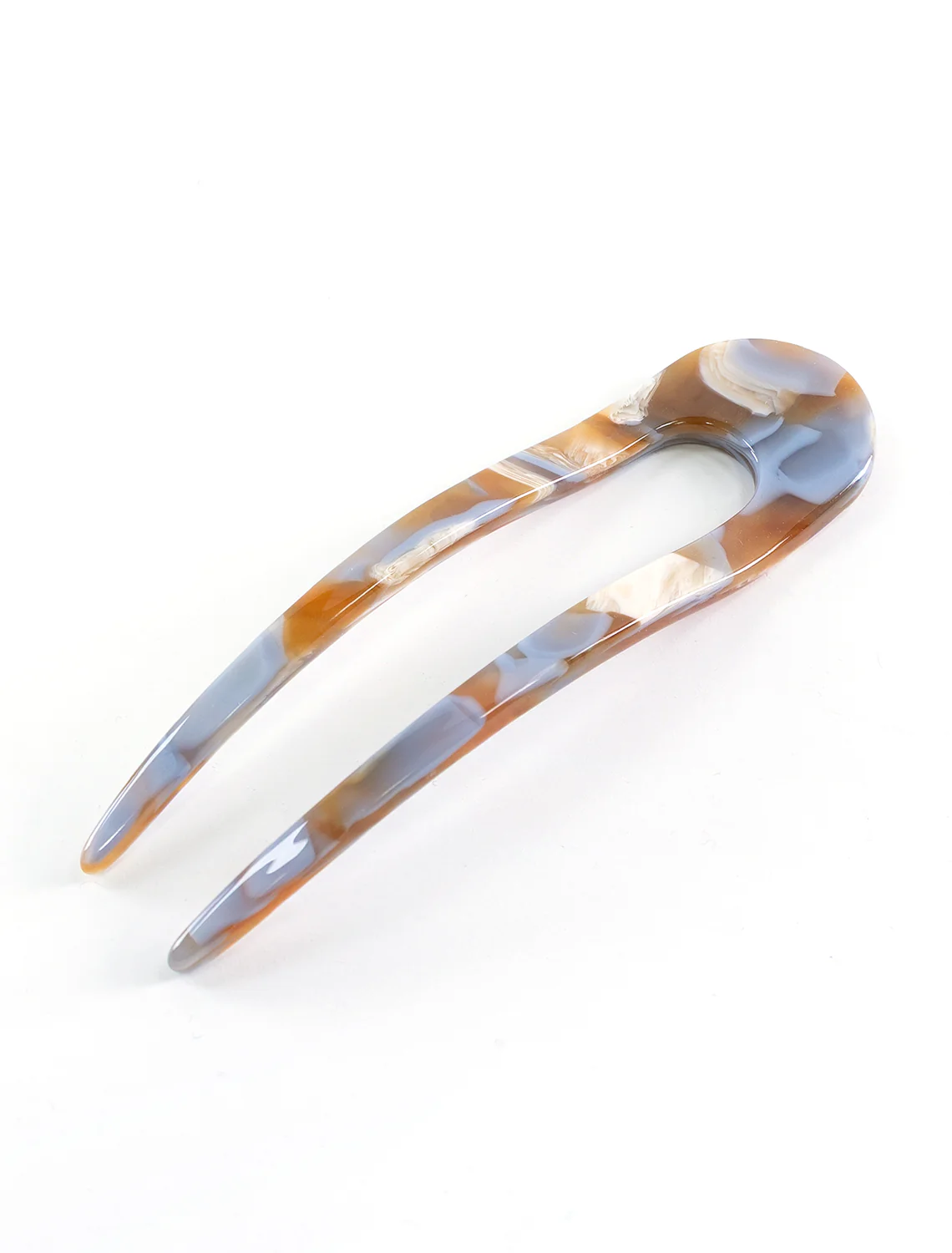 french hair pin in blueberry caramel - Image 2