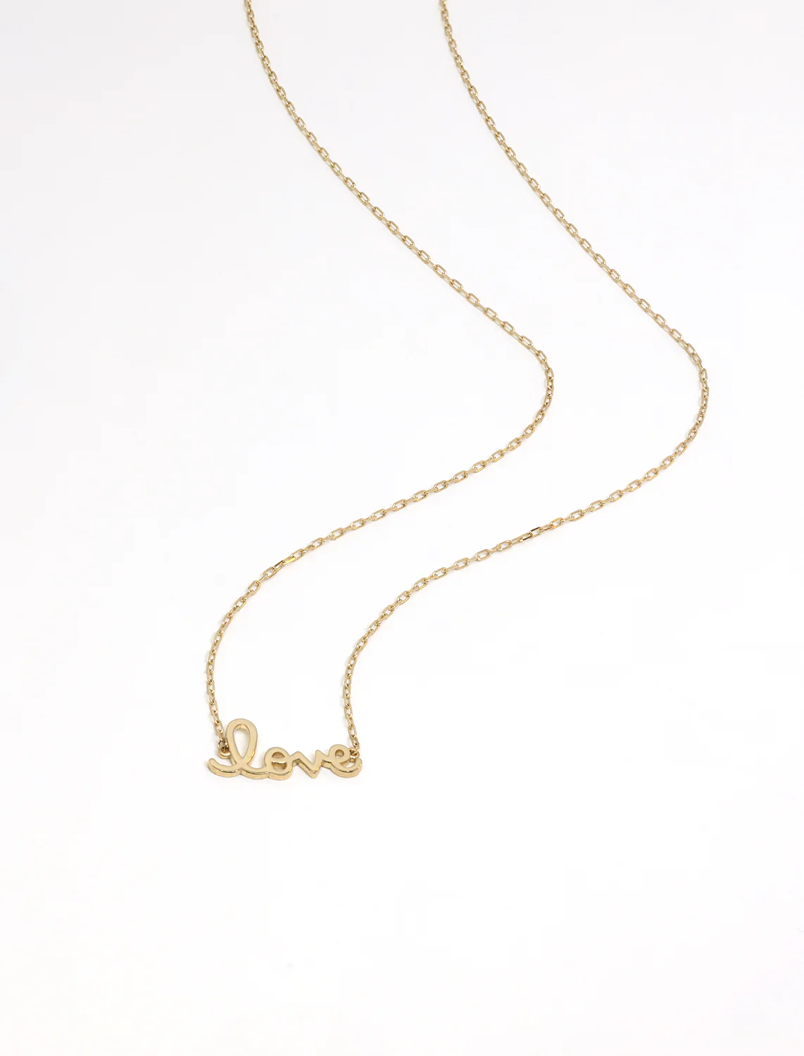 tiny pure love script necklace - Image 2