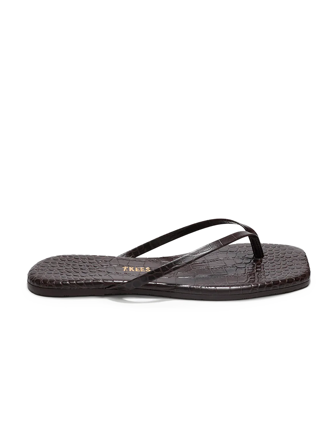 square toe lily in carob croc - Image 3