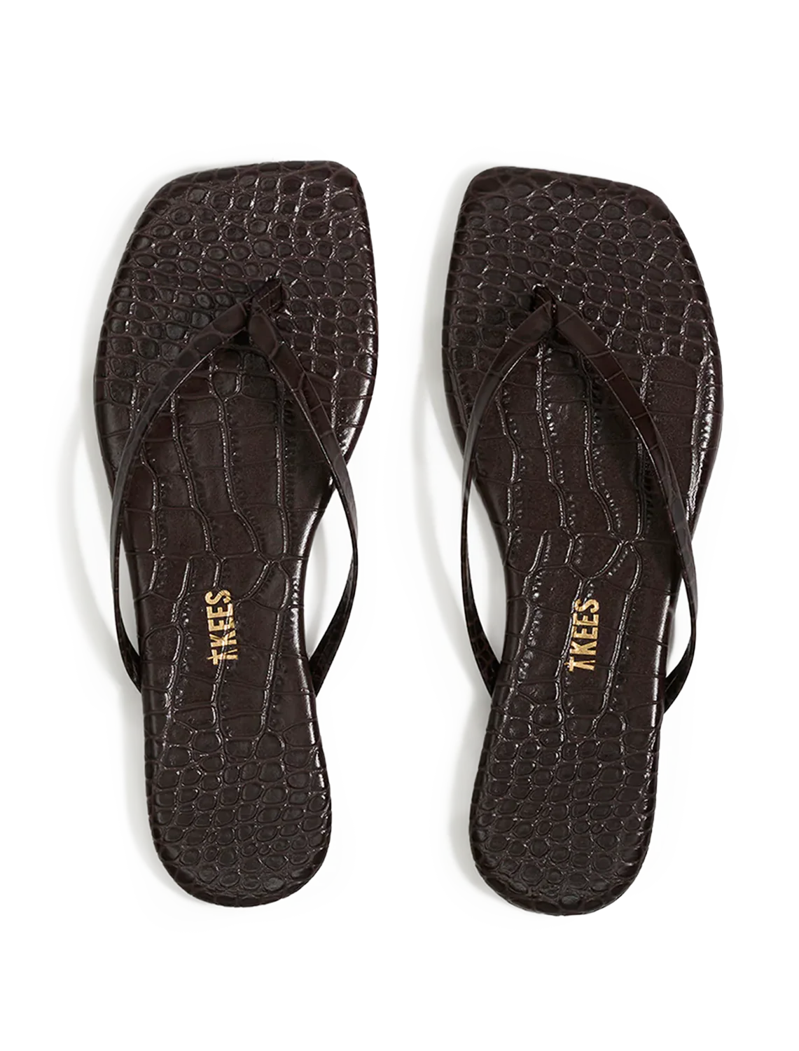 square toe lily in carob croc - Image 4