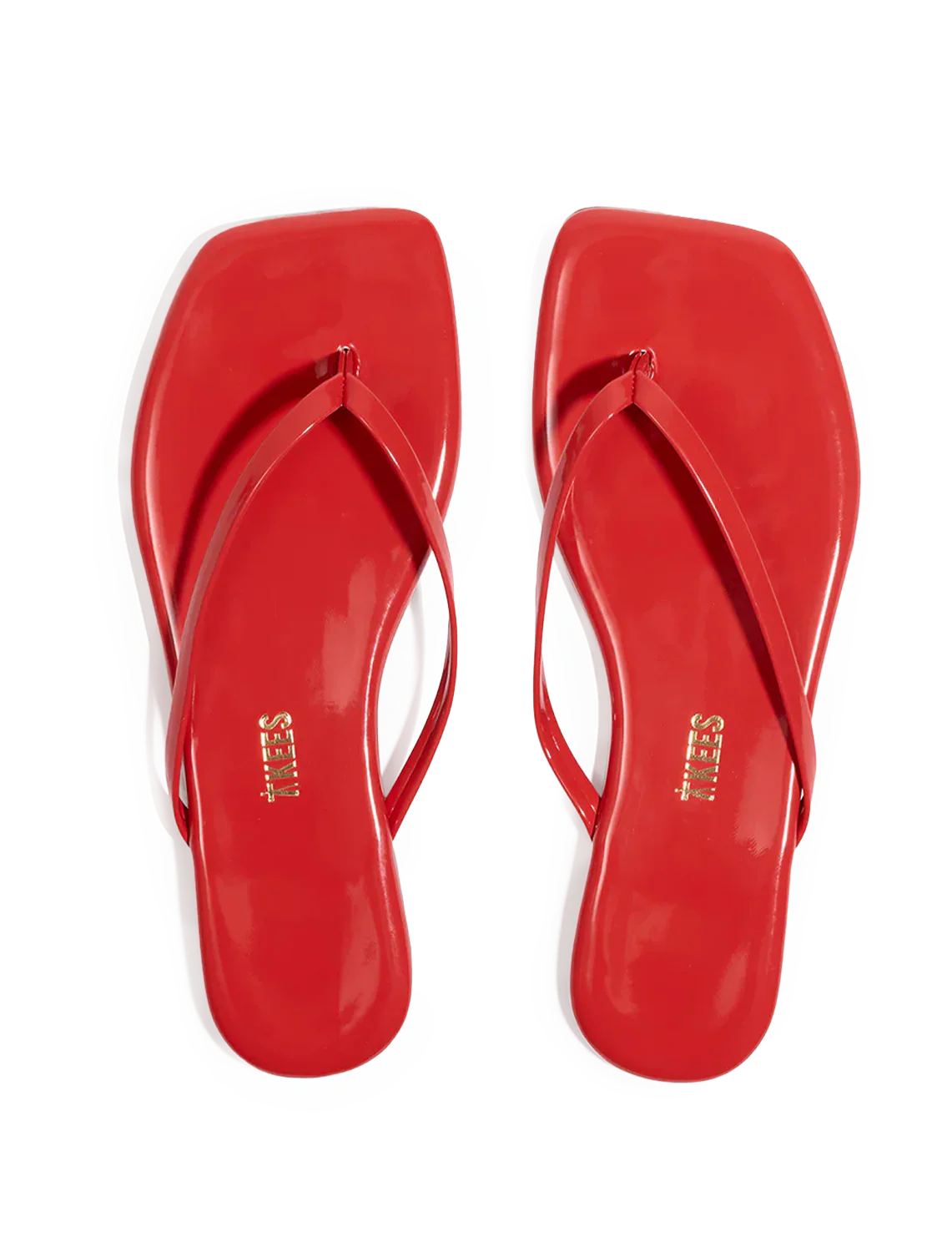 square toe lily in red gloss - Image 4