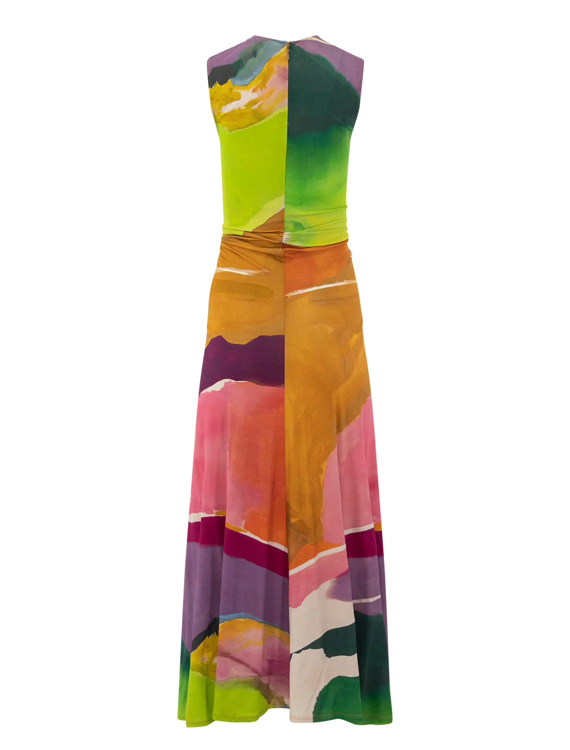 artist lana ruched jersey dress in nature abhors a vacuum - Image 3