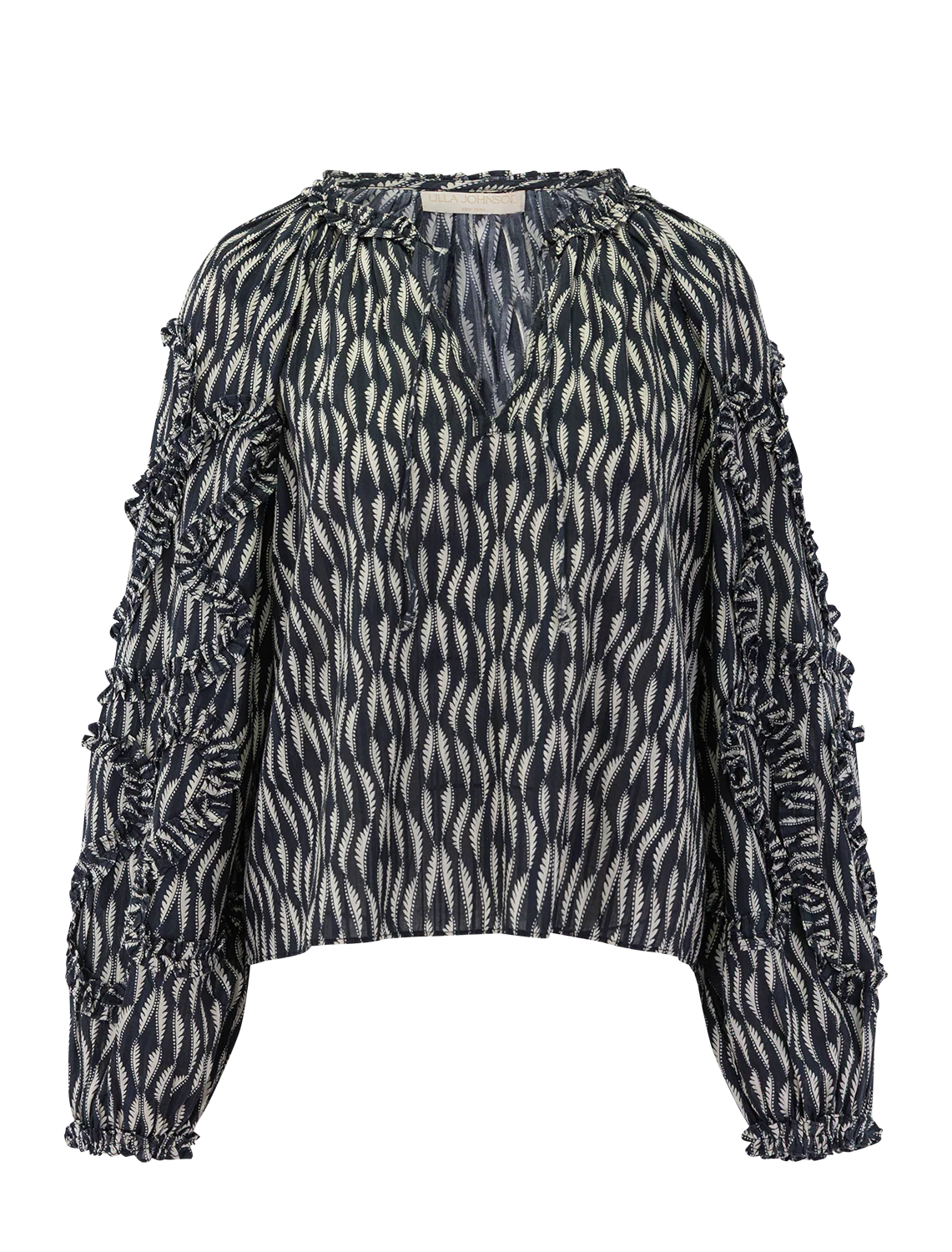 azrou blouse in graphite