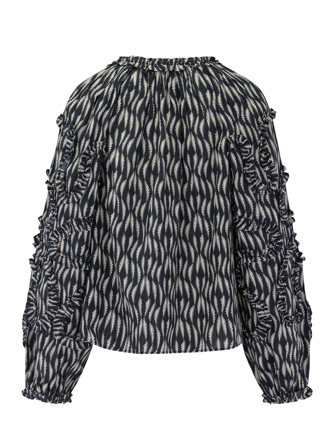 azrou blouse in graphite - Image 3