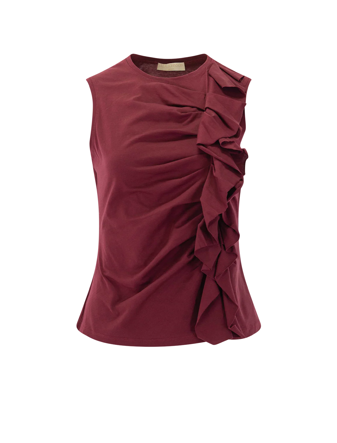 clio sleeveless top in claret
