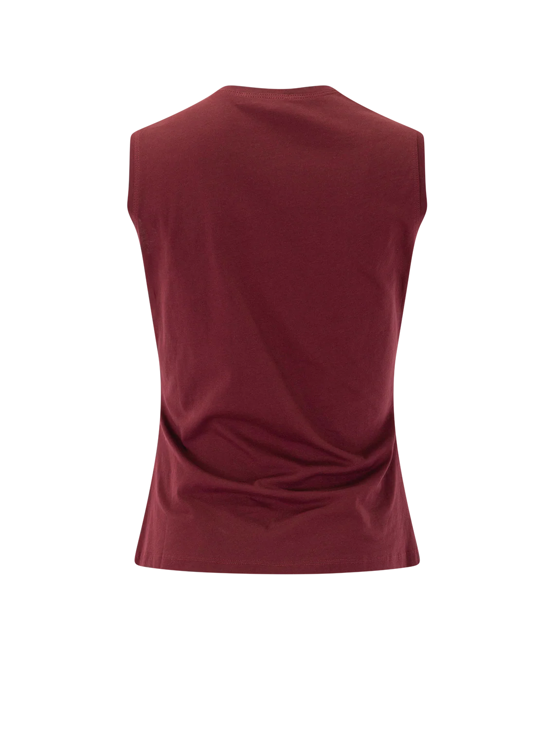clio sleeveless top in claret - Image 3