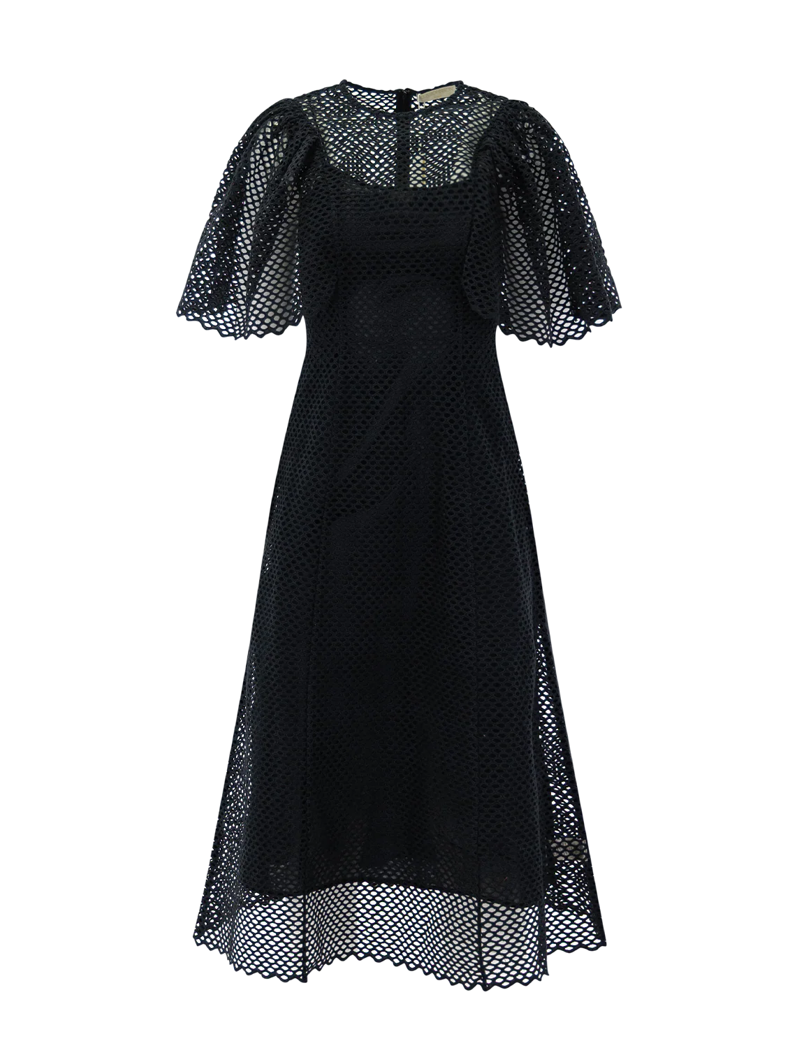 gracelle eyelet dress in noir