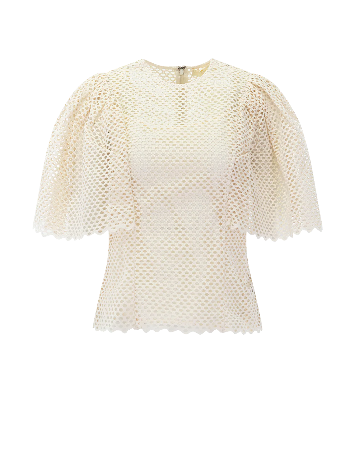 hera eyelet top in cowrie