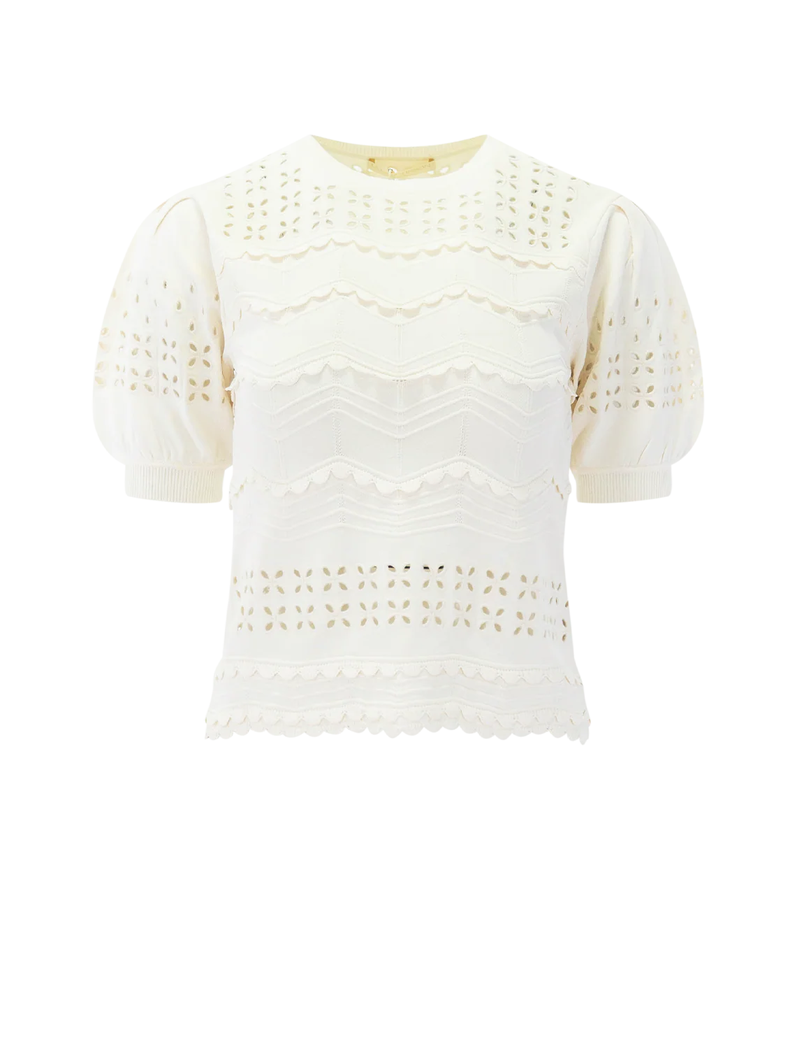 marcelena eyelet top in cowrie