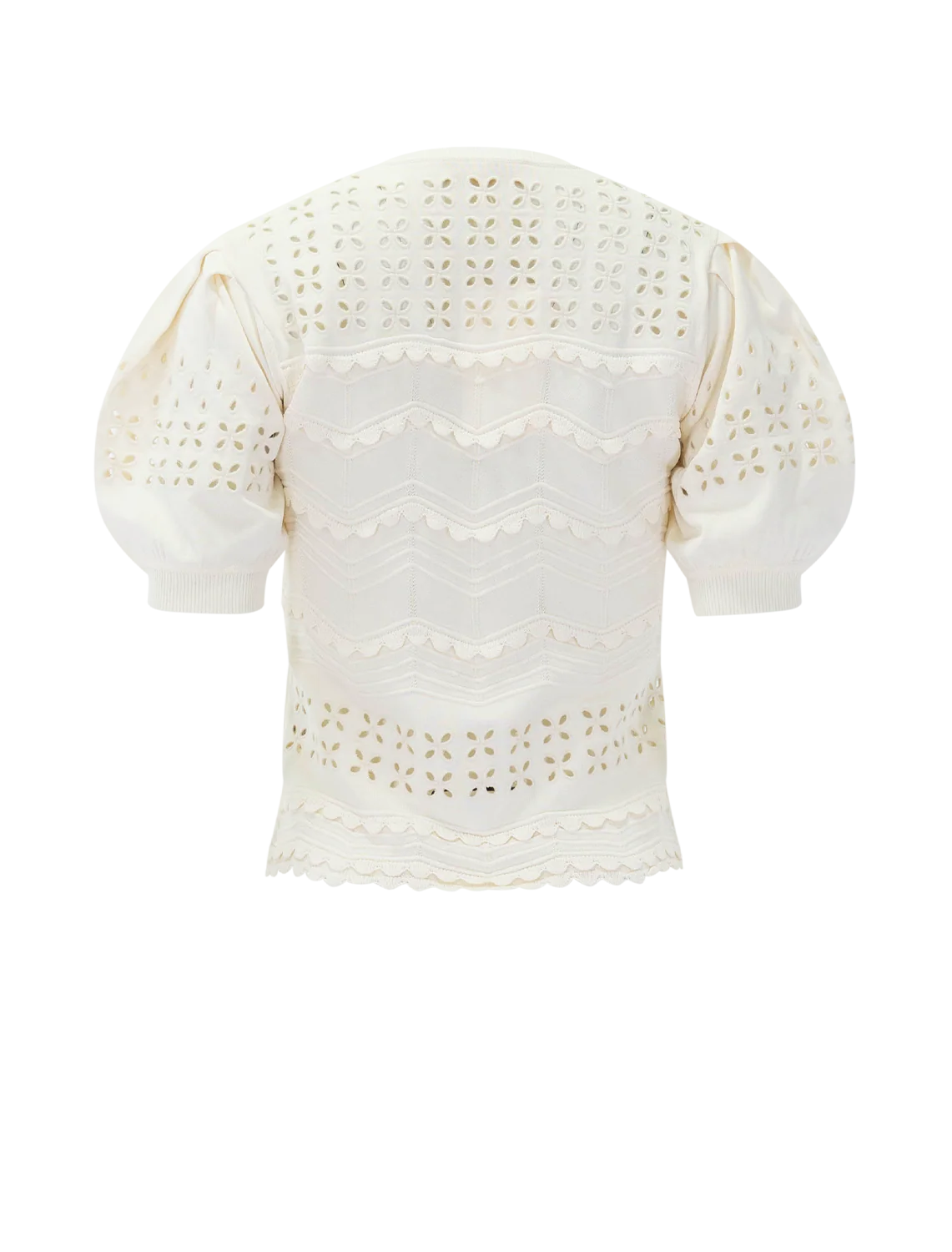 marcelena eyelet top in cowrie - Image 3