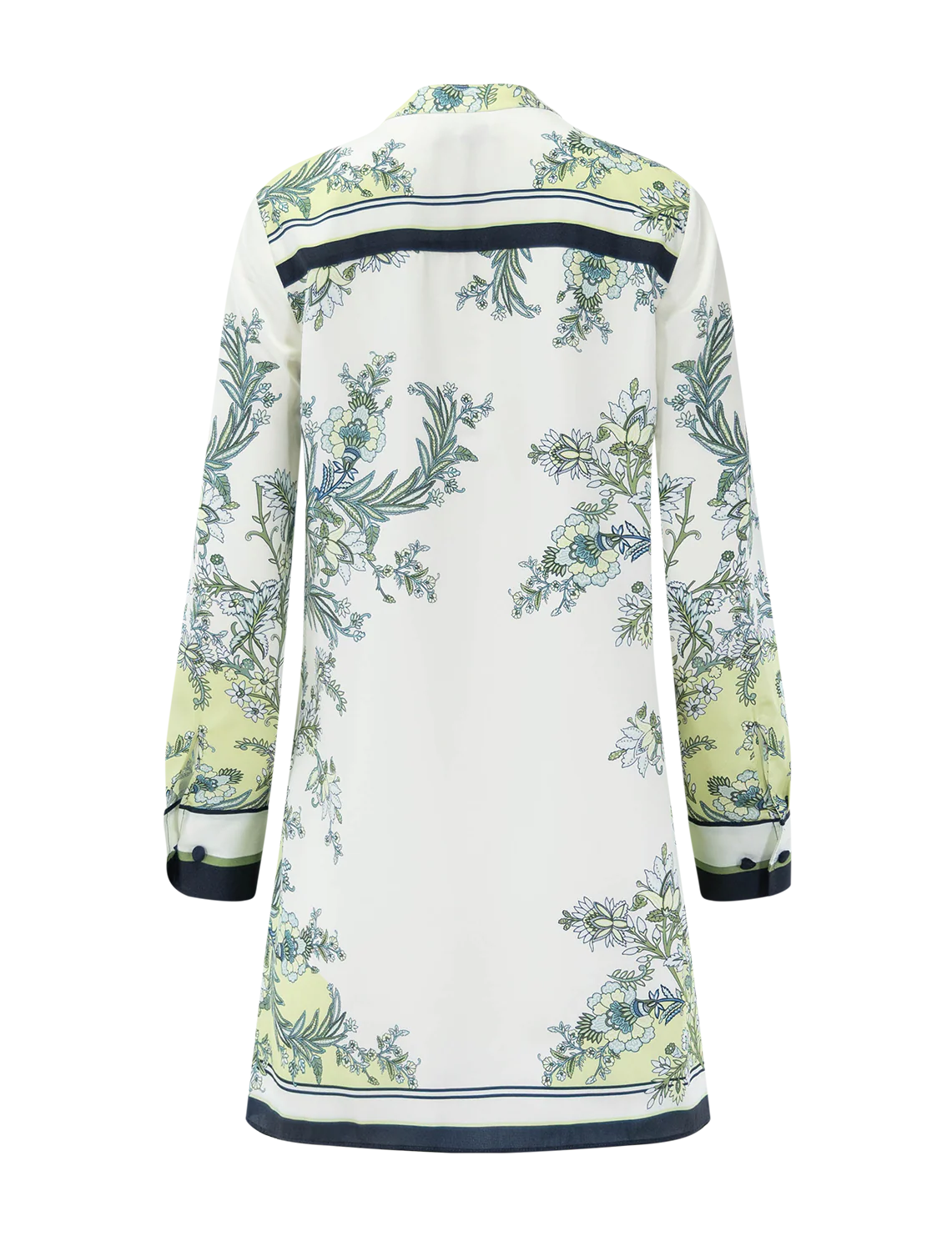 carstowe dress in light pistachio print - Image 3