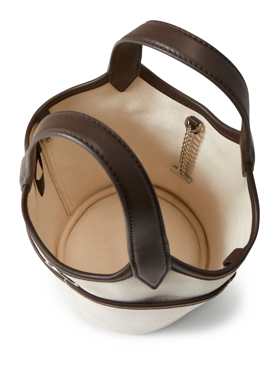 canvas anchor bag in espresso and ecru - Image 4